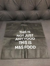 M&S Medium Shopping Tote Bag x1 Black Recycled Fabric NEW Marks*DISCONTINUED*