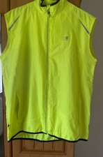 Karrimor Men’s Yellow/Black Full Zip Cycling/running Gilet Size Large