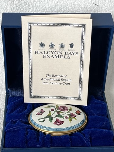 Halcyon days enamel box - enamel,