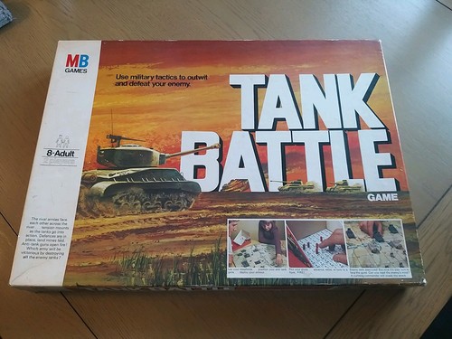 Vintage tank battle - board, game