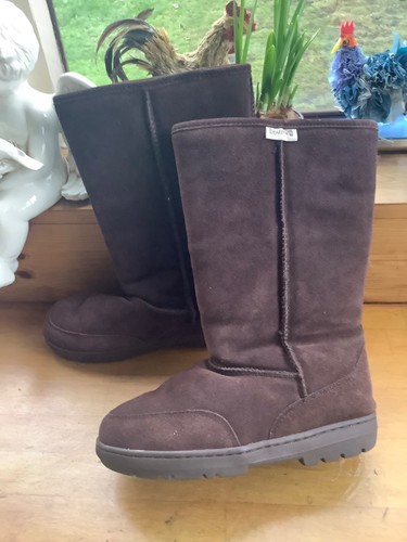 Bearpaw womens brown suede - bearpaw,