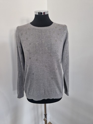 Boden grey glitter jumper - glitter,