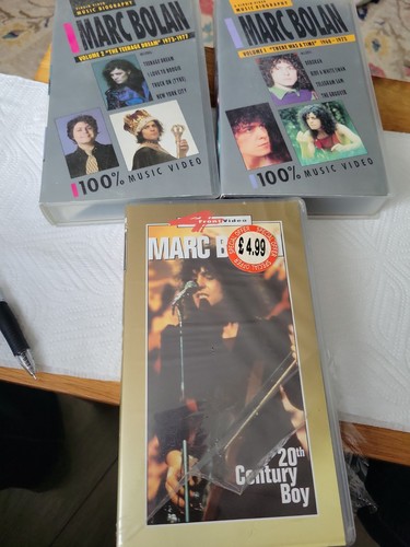 Marc bolan vhs music - marc, x