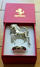 Silver plated ferrari prancing - silver,