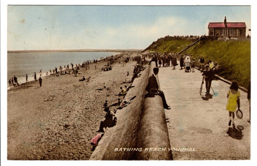 Post card bathing - card,