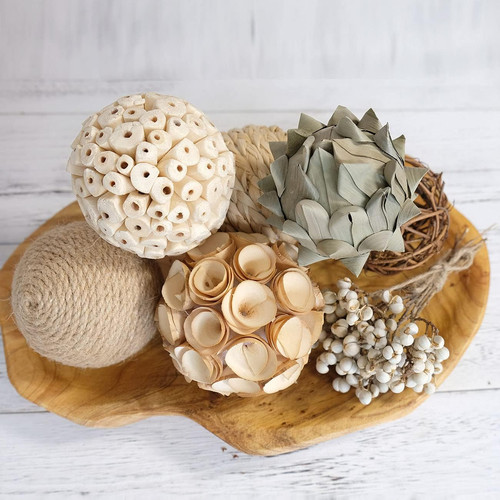 6pcs 5inch woven - woven, wicker
