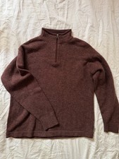 Woolrich 100% Wool 1/4 Zip