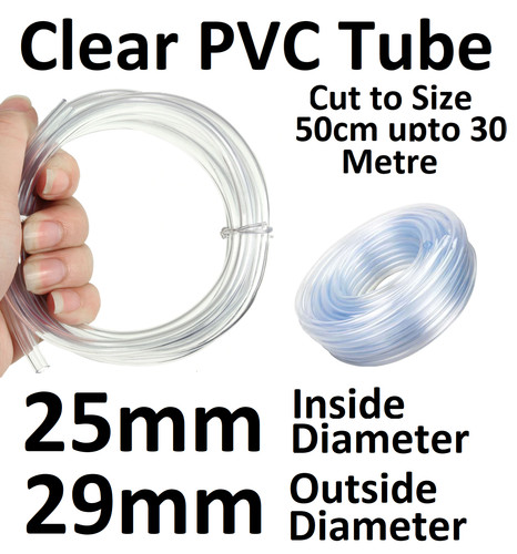 25mm 29mm clear pvc flexible - 29mm,