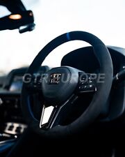 Alcantara Leather Steering Wheel Retrim For: Nissan Skyline R35 GTR BNR35 08-22