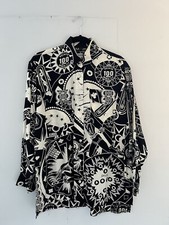Moschino Vintage 90’s Casino All Over Print Shirt Small