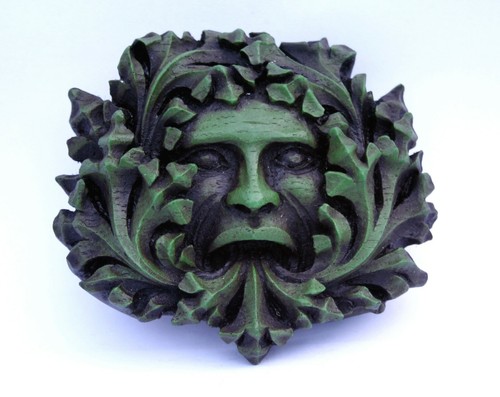 Green man pagan gothic wall - pagan,