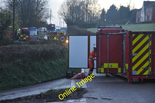 Photo 12x8 halberton fire - photo,