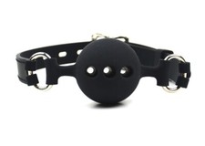 Black mouth silicon breathable - black,