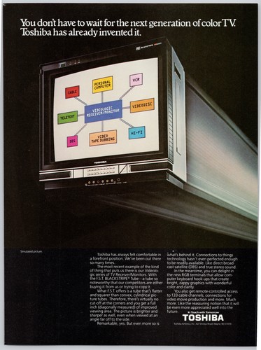 Color toshiba videologic - tv,