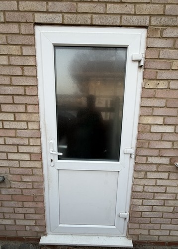 White upvc single - upvc, exterior