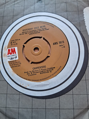 Carpenters 3x45 vinyl - 3x45,