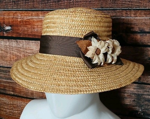Boater style straw - straw, one