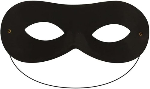 Black domino eyemask superhero - black,