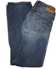 Diesel Larkee  blue denim jeans W 32 L 34 distressed ripped by design