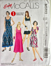 MCCALLS PATTERN 5893  DRESSES