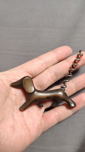 Vintage dachshund corkscrew - vintage,