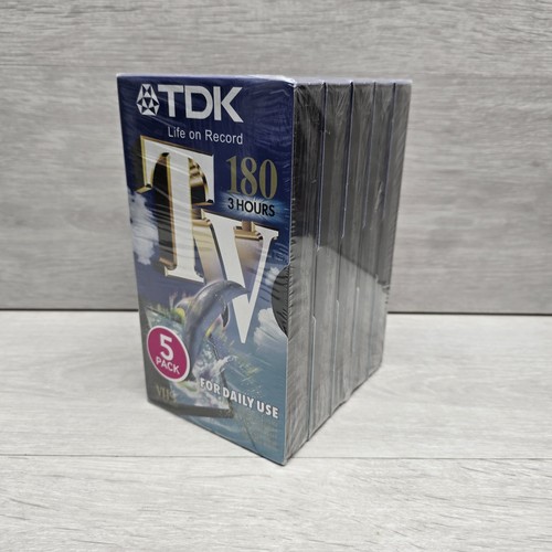 Tdk 180 hour vhs blank - tv,