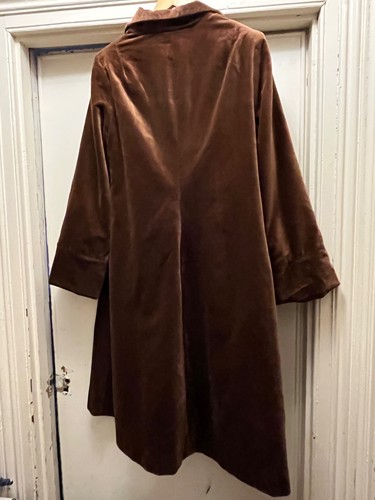 Vintage velvet swing coat