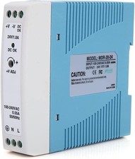 24V DC Din Rail Power Supply, MDR-20-24 Industrial Power Supply Single Output