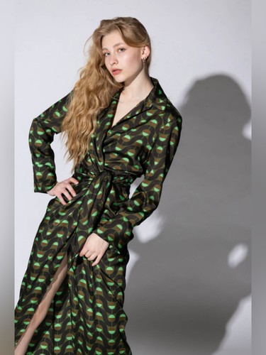 Zara green geometric abstract - zara,