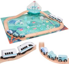 Wooden train set in1 - wooden,