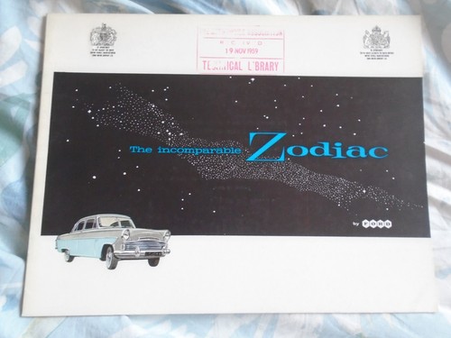 Ford zodiac brochure - brochure, oct