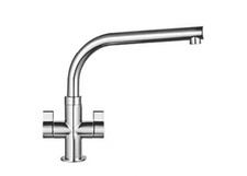 FRANKE SION DUAL-LEVER MONO MIXER KITCHEN TAP CHROME SLIGHTLY SCRATCHED  (4255F)