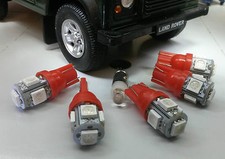 Red LED Dash/Speedo Land Rover Defender 90/110 TDI kit including Clock