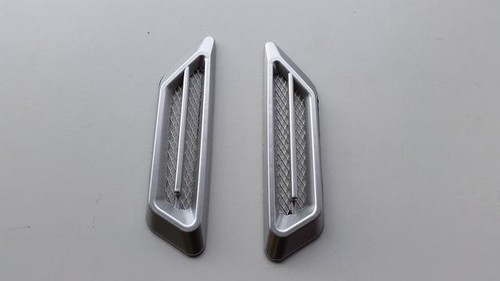 Silver power vents bonnet side - silver,