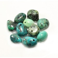 Turquoise Tumblestone Pendant with Cord