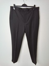 Autograph M&S  Men's Tailored Fit Suit Smart Trousers Black NEW F2