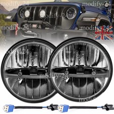 2X 7Inch LED Headlights Fit