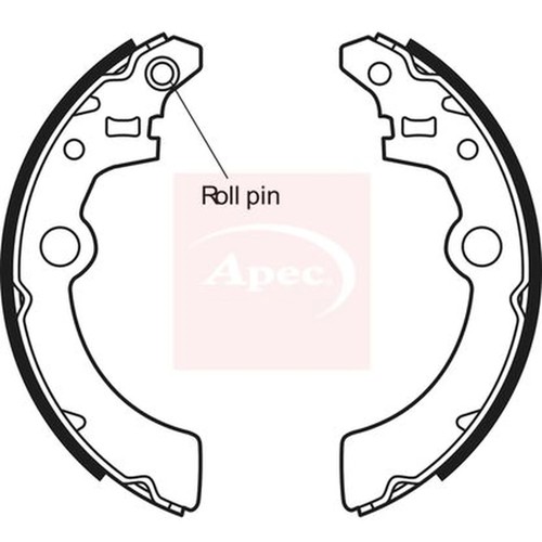 Apec brake shoe set axle - apec,