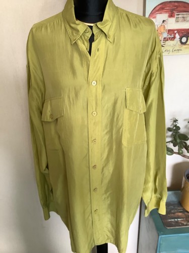 Bnwt pure silk lime green - silk,