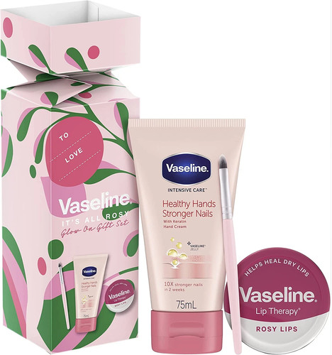 Vaseline all rosy glow on - it's,