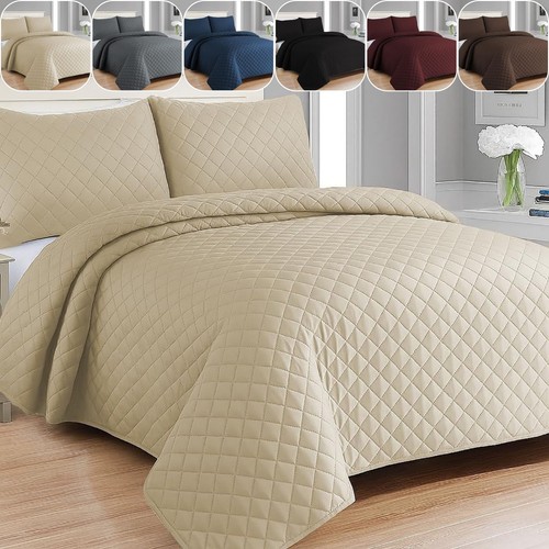 Piece quilted bedspread bed - piece,