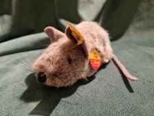 Steiff Vintage Mouse 'FIEP' Made 1978/79. Id's  Button Yellow Tag + Name Tag.