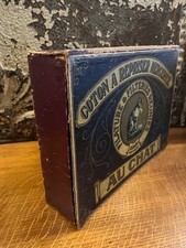 Vintage Cotton Haberdashery Box advertising with cat 