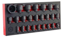 25pc 1/2" Drive Impact Socket