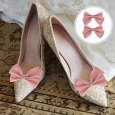 2Pcs Bow Shoe Clips Removable