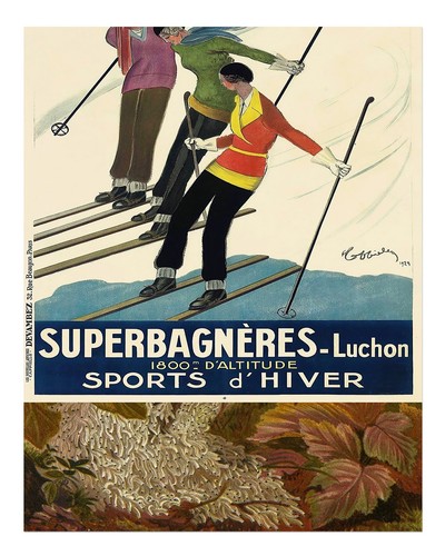 Vintage ski wall art - ski,