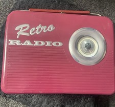 Retro Radio Empty Tin Lunch
