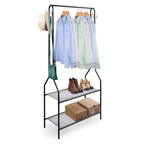 Clothes rack with shoe - clothes,