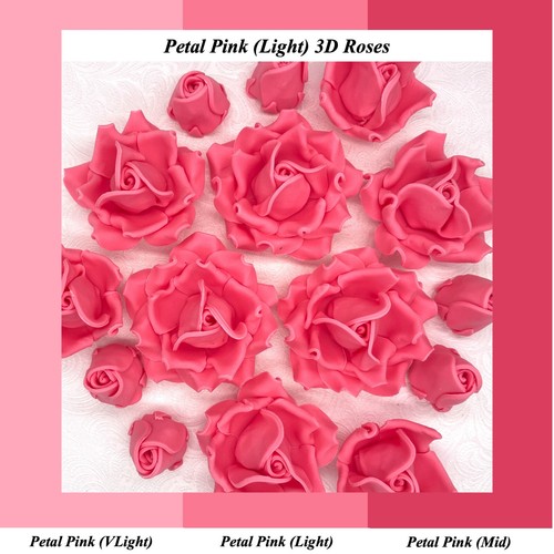 Warm strawberry pink roses - warm,