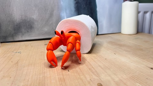 Hermit crab toilet roll - toilet,